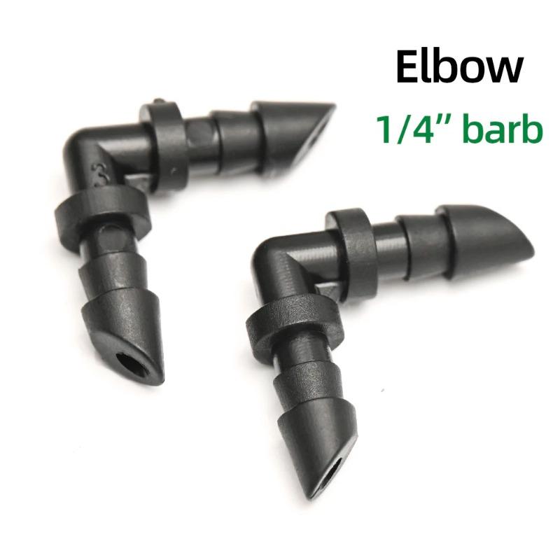 200/100/50pcs Barbed Connectors Irrigation Fittings Drip Irrigation Barbed Connectors 4/7mm Tubing Fittings for Flower Pot Garden Lawn