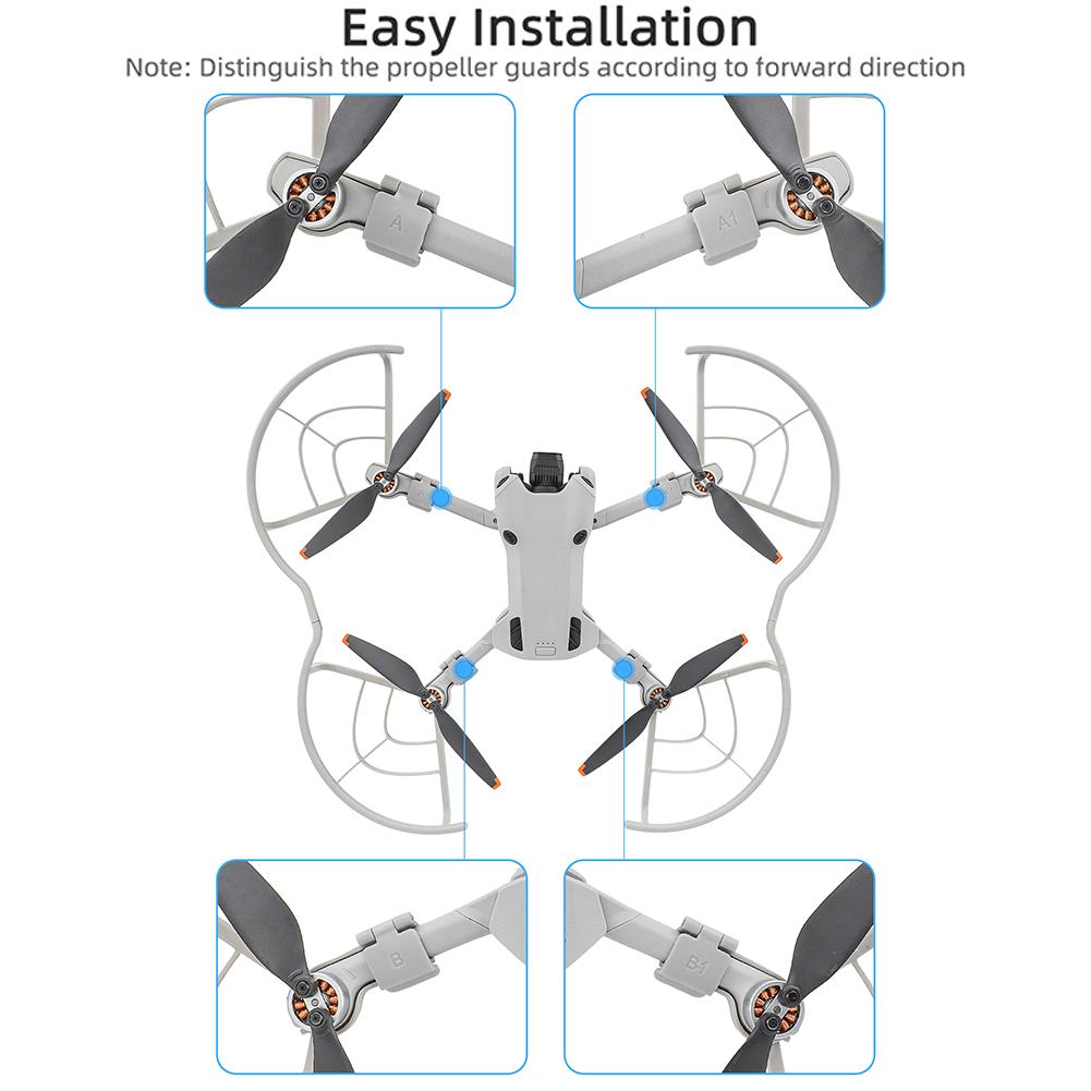 Propeller Guard Quick Release Removable Propellers Protector Replacement Parts Compatible For?DJI Mini 4 Pro Drone