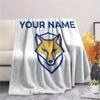 Custom Name,Leicester City FC Printed Flannel Blanket, soft throw for bedroom sofa, washable, Christmas present, great gift.
