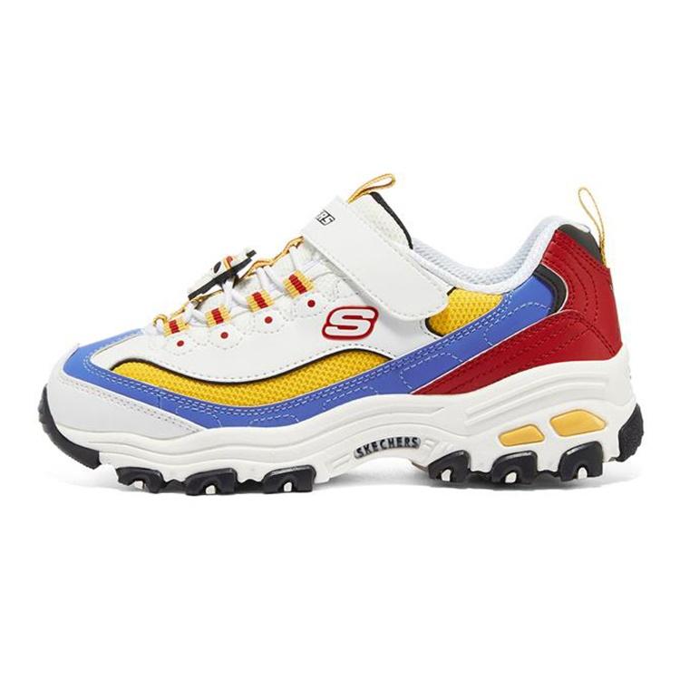 (GS) Skechers D Lites White Red Yellow Kids 406102L-WMLT EU 36