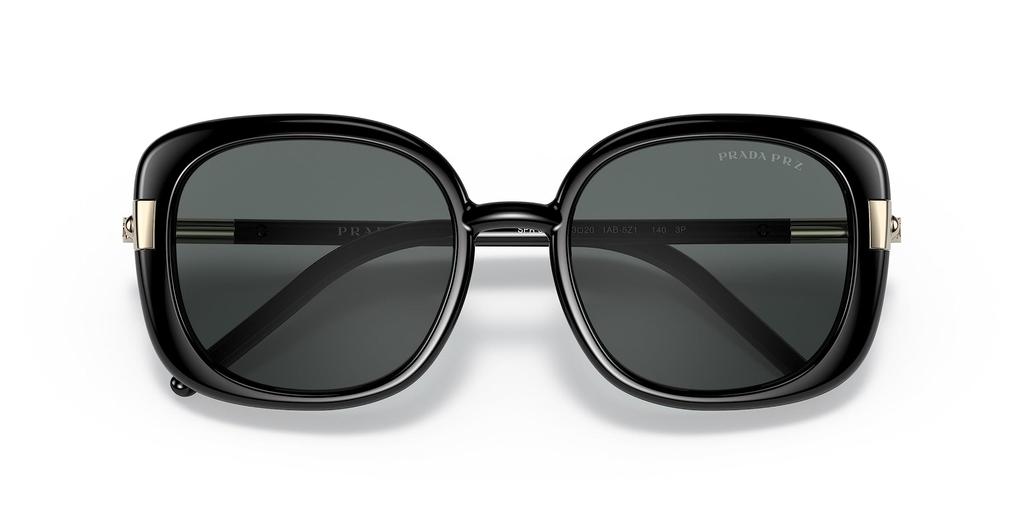 Prada Polarized Asian PR 04WS Size Sunglasses, Sunglasses, Fit, 1AB5Z1, 53, Square, Unisex, Men's, Women's