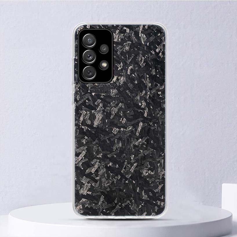 Forged Carbon Pattern Soft Case For Samsung Galaxy A52 A42 A32 A22 A12 A02S Phone Cover A50 A51 A70 A71 A41 A31 A21S A40 A30 A20