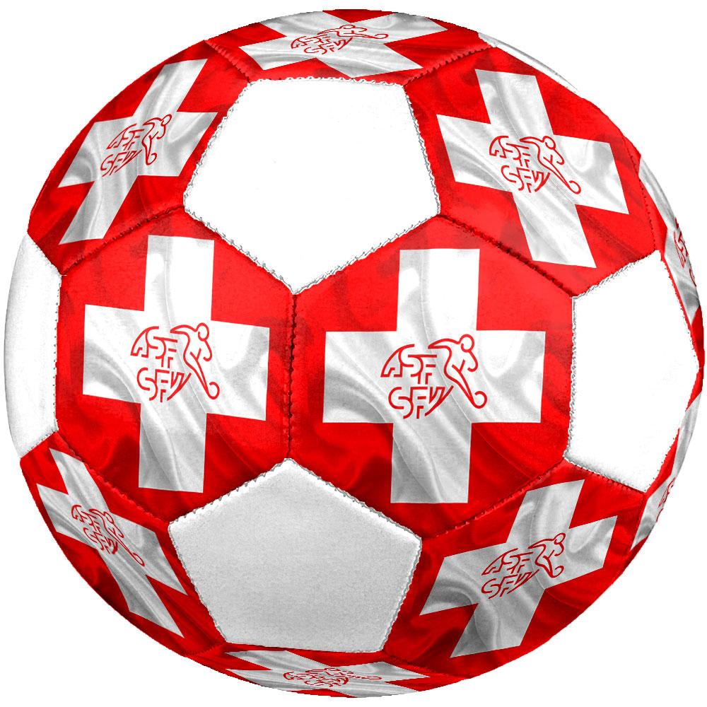 Switzerland National Football Size 5 Soccer Ball, Machine-Stitched PVC, Durable & High Bounce, All Ages Fit, Fan Merchandise, Matches & Outdoor Use.