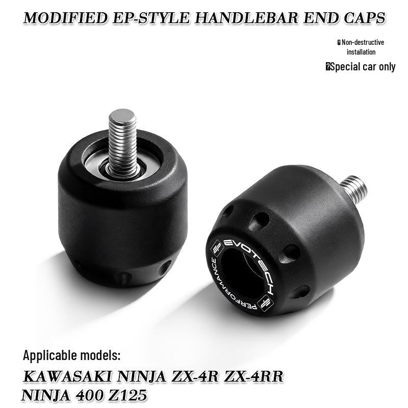 Kawasaki Ninja400/ZX4R/ZX4RR Aluminium EP-Stil Lenkergriffe & Lenkerendgewichte
