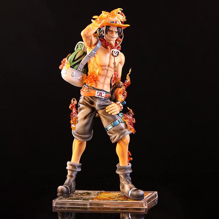 Exquisite PVC-Sammelfigur von Ace aus One Piece mit künstlerischem Doppelkopf-Design