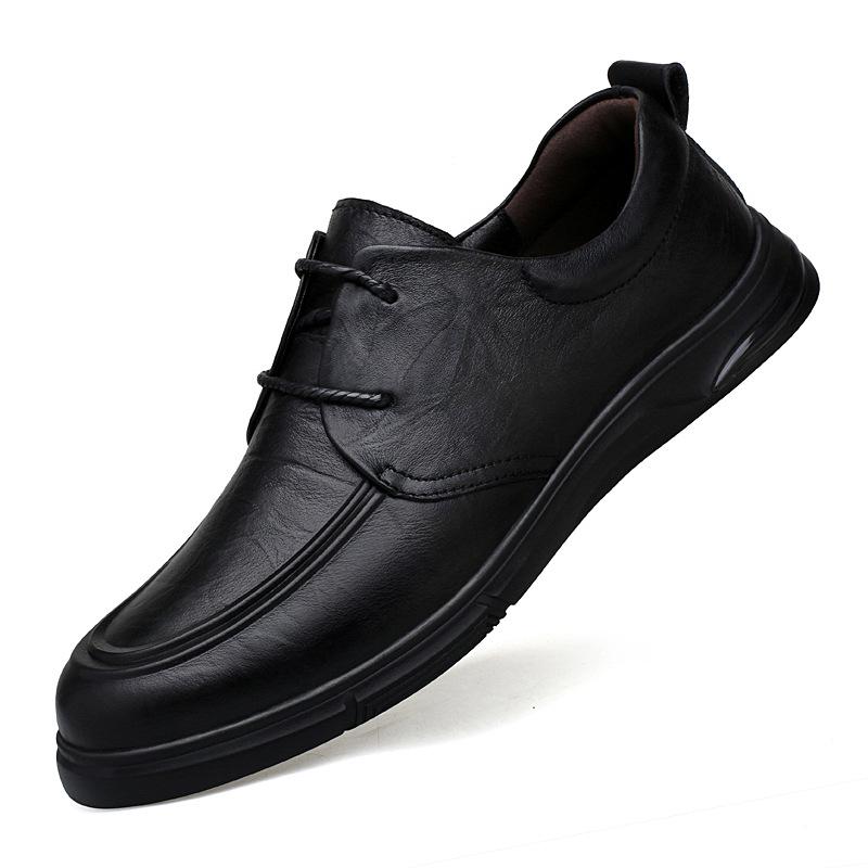 Men s Spring Formal Leather Shoes - Breathable, Genuine Leather, British Style, Versatile for Casual or Work 45