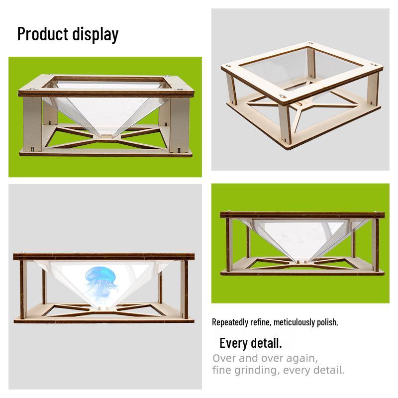 Children's DIY 3D Holographic Pyramid Kit - Fun & Educational STEM Project