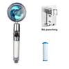 VILOYI Shower Head Water Saving High Pressure Handheld Turbo Propeller Showerhead Adjustable Water Flow Bathroom Filter Nozzle