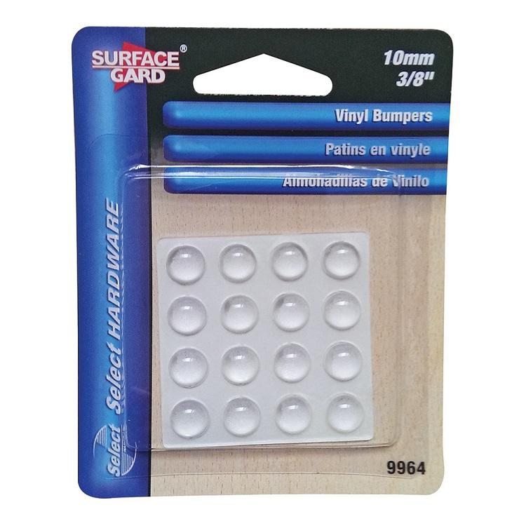 Surface Gard 16 Round Pads Clear Vinyl 10mm