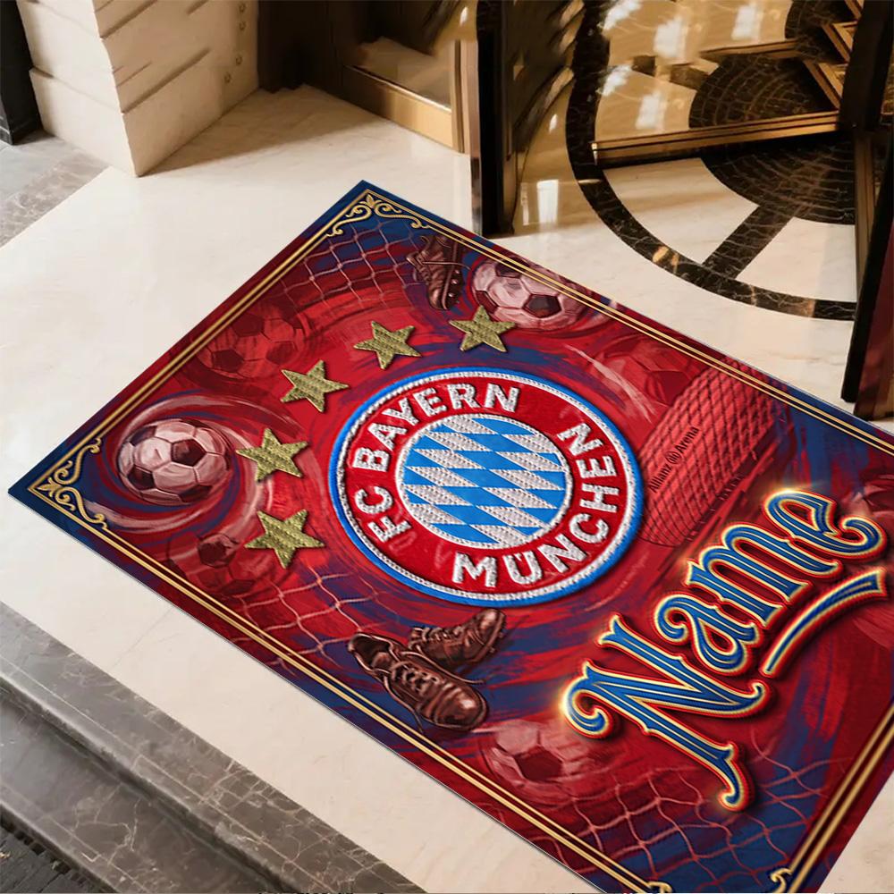 Bayern Munich Fan Gear Floor Rug Office Rug Perfect for Dining Room Hallway Foyer Study room Anti-slip Rug Decorate Offices Perfect Gift for Women/Men
