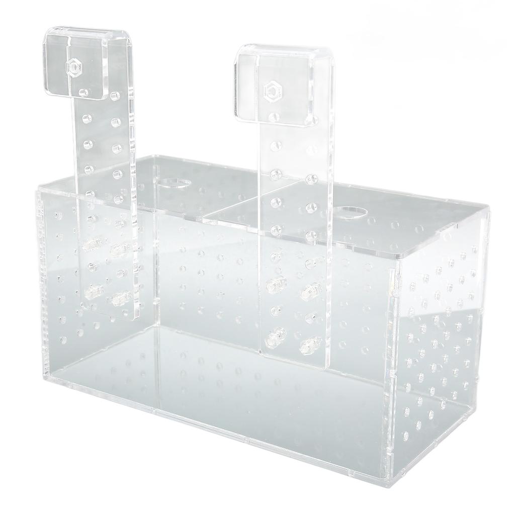 Fiskeoppdrett Isolasjonsboks Gjennomsiktig krokinstallasjon Akrylakvarium klekkeri for fisketank