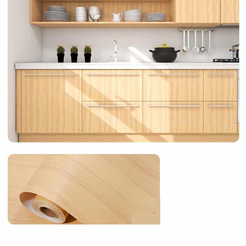 Wood Grain Self-Adhesive Film Waterproof Vinyl Wrap Furniture Renovation Home Decor Cabinets Wardrobes Tables Makeovers