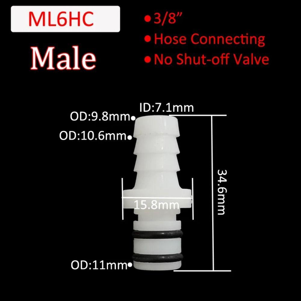 1Pcs Quick Shut-Off Hose Joint Tube Connector Quick Coupler New Hose Barb Valved  For Hose Pipe Tube