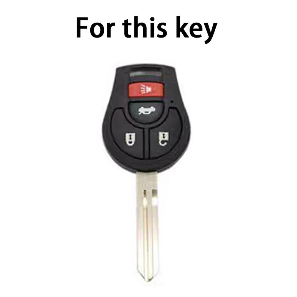 TPU Car Key Case Cover for Nissan Versa March Tiida Altima Armada Cube Juke Maxima Pathfinder Rogue Sentra Shell Fob Holder Bag