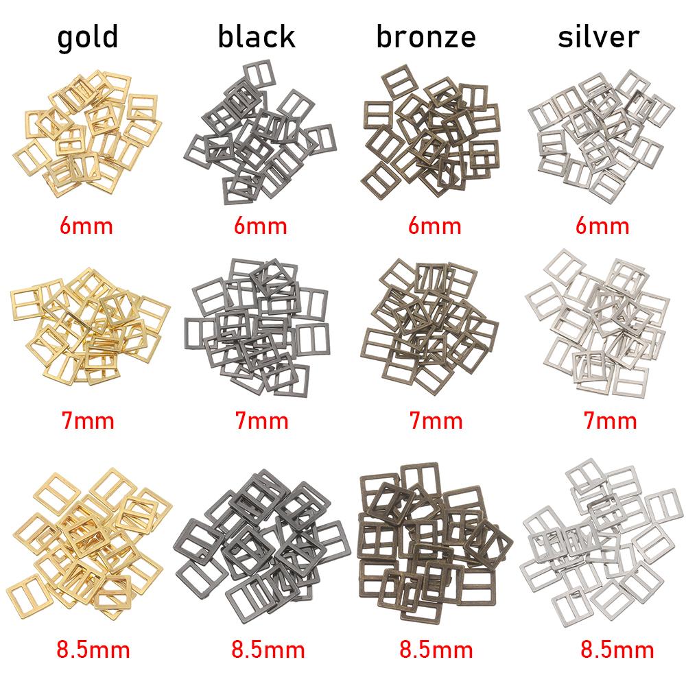 20Pcs 6/7/8.5mm Ultra-small Square Buckle for Doll Bags Shoes Clothes Mini Belt ButtonsDIY Clothing Sewing Accessories