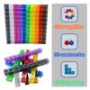 Kids Transparent Blocks Link Cubes Montessori Toys Math Learning Logical Thinking Constructs Cube Sensory Games Educational Toys