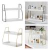 Bathroom Counter Organizer 2 Tier Decor Multipurpose Makeup Skincare Shelf Perfume for