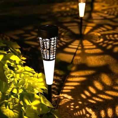 6-teiliges Solar-Gartenlicht, Rasenlampe, IP65, wasserdicht, keine Verkabelung erforderlich, blinkendes Farbwechsel-LED-Solarlicht für den Außenbereich