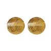 Silver Needle Geometric Stripe Semicircle Earrings - Unique European American Style Studs for Chic Personality