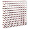 120 Bottle Wine Rack In Brown Solid Pine Wood