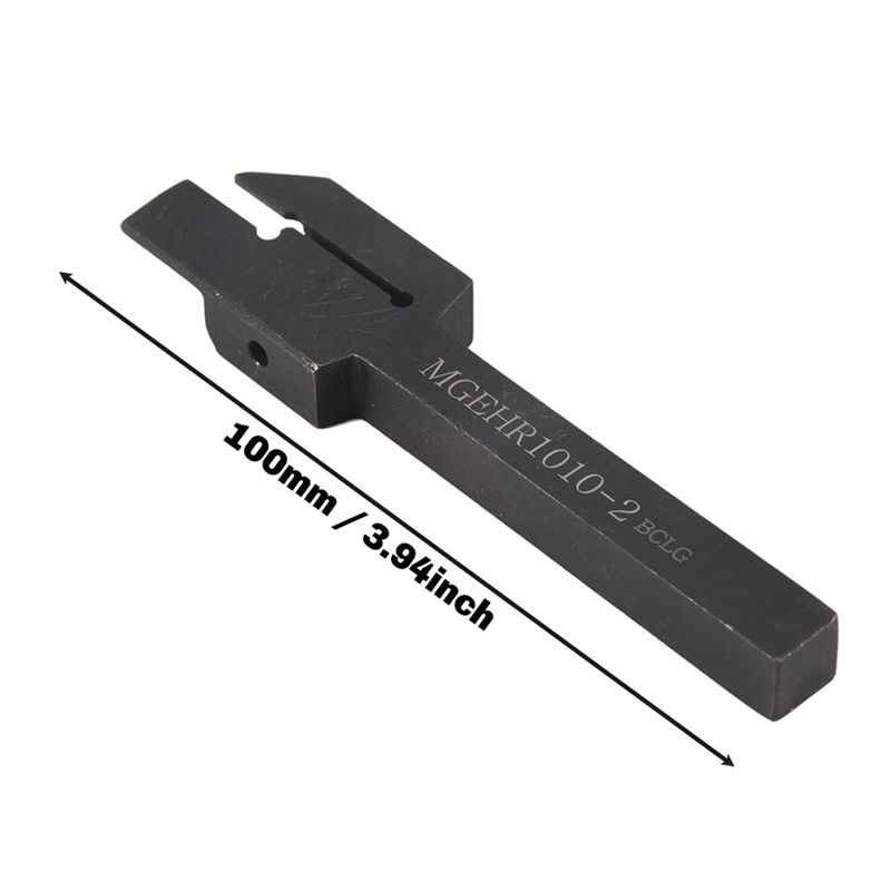A84E-10Pcs Mgmn200 Carbide Inserts Golden Blades + 1Pc Mgehr1010-2 Turning Tool Holder Boring Bar With Wrench