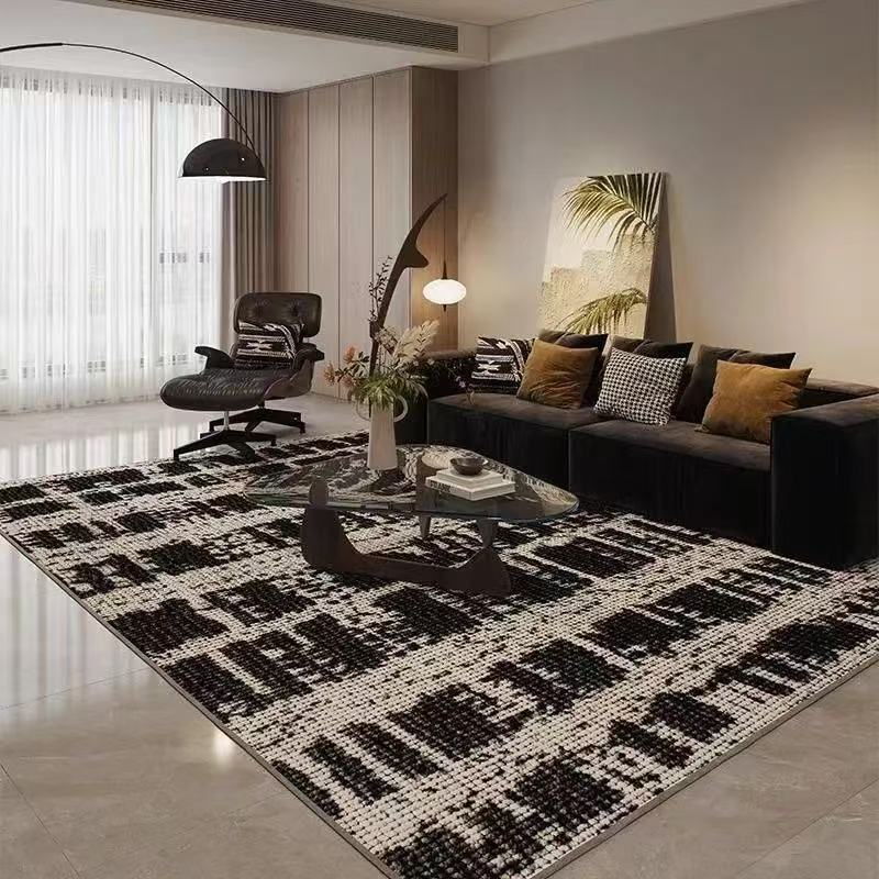 

Nordic Light Luxury Large Carpet for Living Room Geometric Bedroom Area Rugs Washable Outdoor Balcony Floor Mat Lounge Sofa Rug 50x80cm