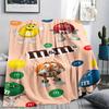1pz Coperta in Flanella con Stampa M&M's, Alta qualità, Per Tutte le Stagioni, Decorazione per la Casa, Calore e Comfort, Perfetta per Regali di Natale