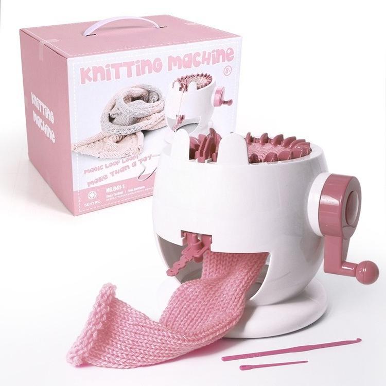 22 Needle Hand Cranked Circular Knitting Machine Manual Knitting Loom for DIY Craft Scarves Hats Sweaters Gloves Knitting Tool