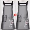 Beiyou Women's No-Wash Waterproof Kitchen Apron