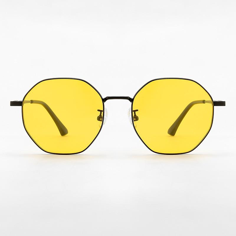 Night Driving Glasses With Yellow Pc Lenses For Men Business Commuting