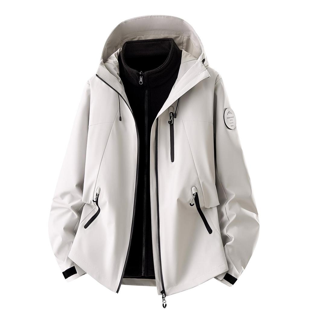 High-Quality Men's 3-in-1 Windproof Waterproof Warm Mountaineering Jacket