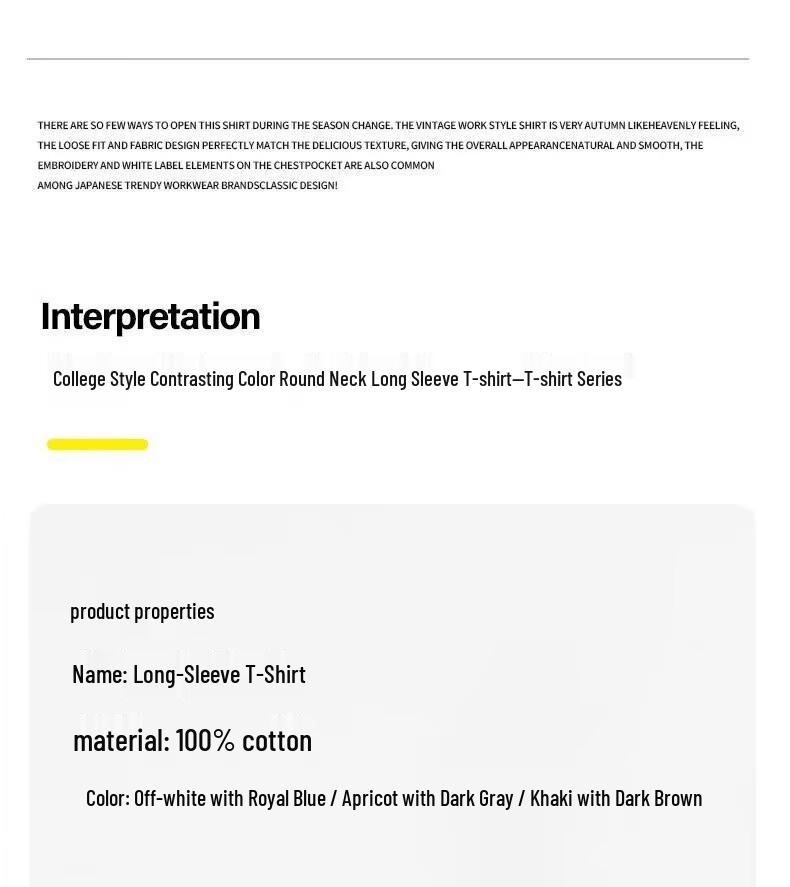 JEEP SPIRIT Men's Striped Round Neck Long Sleeve T-Shirt