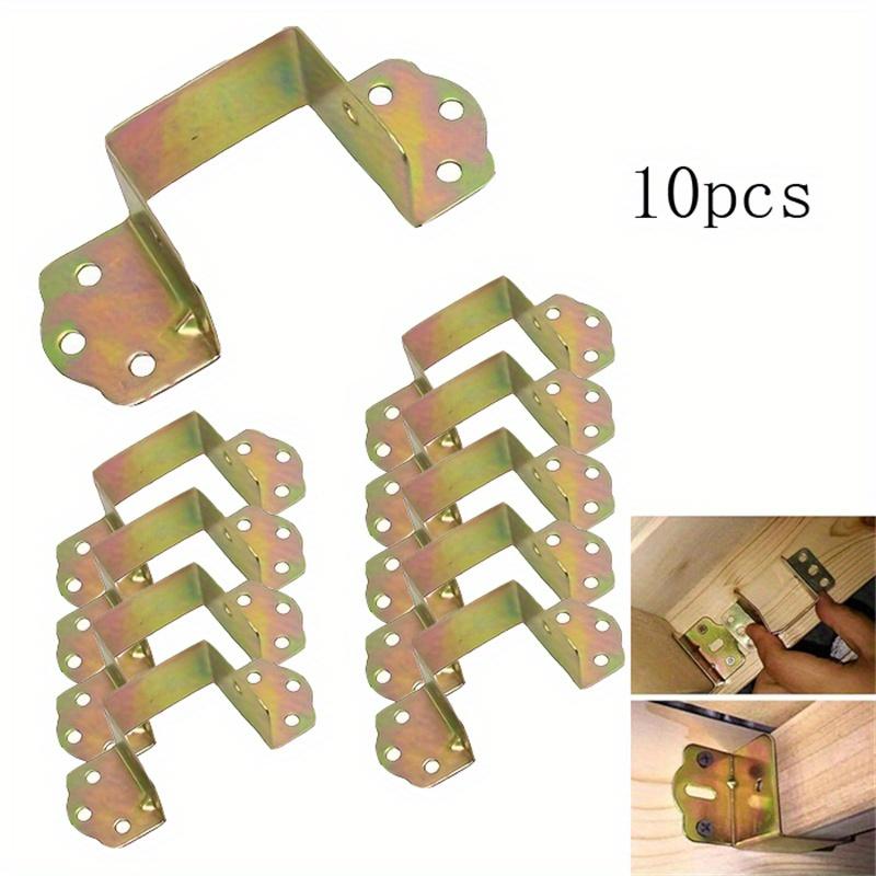 

10pcs Bed Hinge Corner Metal Bracket Furniture Fixed Thick Support Hanging Corner