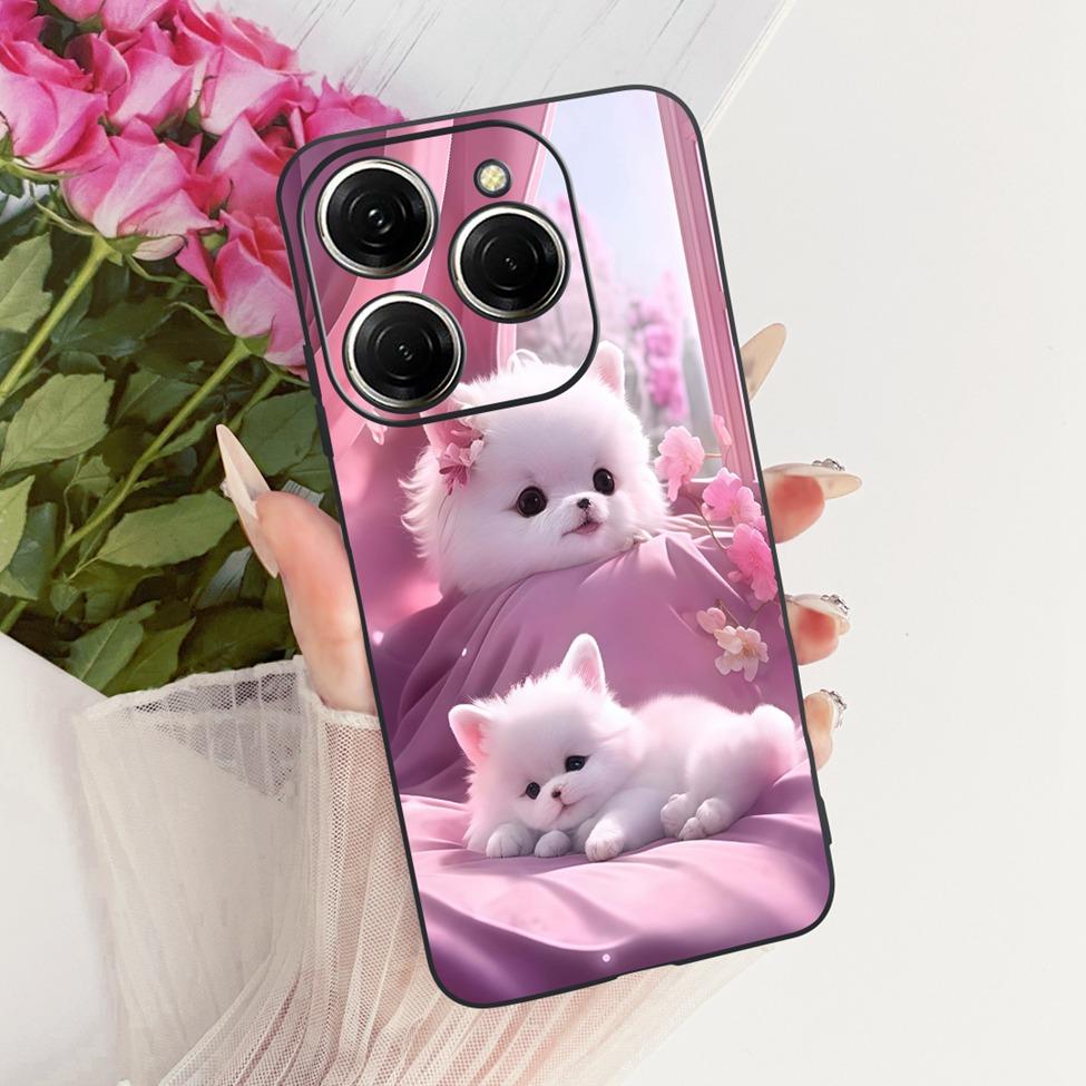 Case For Tecno Spark 20 Pro Cover KJ6 Cute Cat Fashion Butterfly Painted Casing For Techno Spark 20 Pro Bumper