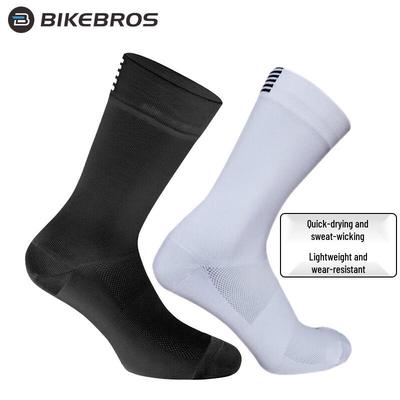 BIKEBROS Unisex Breathable Mid-Calf Sports Socks