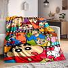 1pc Crayon Shin Chan Blanket Lightweight Flannel Blanket Throw Blanket For Sofa, Bed, Travel, Camping, Livingroom, Office, Couch