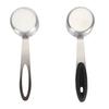 2pcs set Accurate Measuring Spoon Stainless Steel Milk Powder Measuring Spoon  Coffee