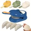 Manual Dumpling Maker Set DIY Plastic Dumpling Press Mold Kitchen Gadget with Dough Cutter for Easy Dumpling Skin Making and Empanada Press