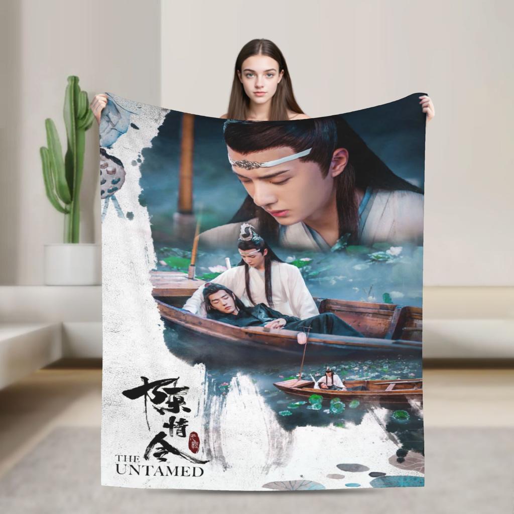 the Untamed Blanket Cute Rabbits Flannel Funny Soft Throw Blanket for Chair Covering Sofa Spring/Autumn