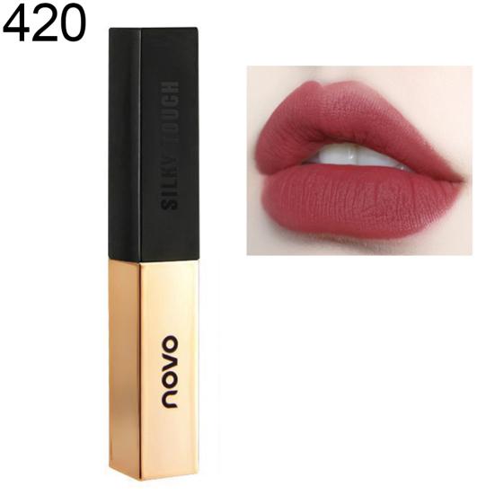 

NOVO Matte Long Lasting Moisturizing Lipstick Питательный нелипкий крем для губ 420