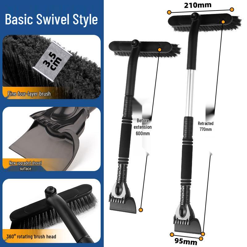"Multi-Function Car Snow Shovel Brush Defrost Ice Scraper"