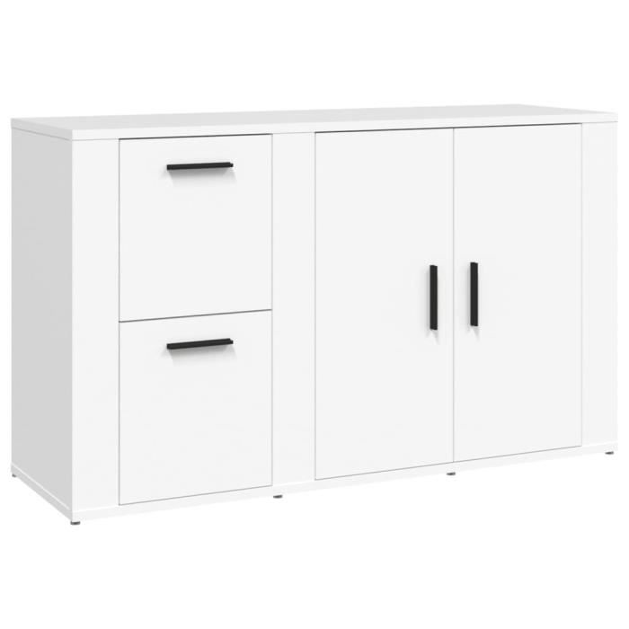 820996 vidaXL Buffet White 100x33x59.5 Cm Engineered Wood
