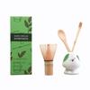 4pcs/set Matcha Set Bamboo Whisk Tea Spoon Ceramic Fittings Matcha Whisk (Chasen) Tea Spoon And Scoop (Chashaku) Tea-making Tool