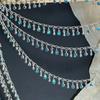 1Meter Colorful Metal Peach Heart Charms Chain Crystal Beads Pendants Copper Chains Women Jewelry Making DIY Necklaces Bracelets