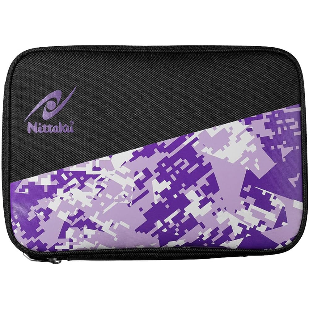 Nittaku Table Tennis Racket Case Camouflage Holds 2 Rackets Purple NK7224