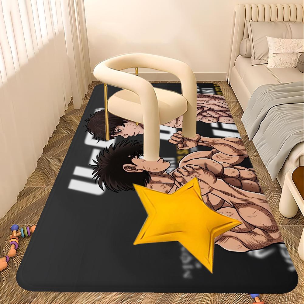 Baki Hanma Yujiro Manga Floor Carpet Nordic Style Home Doormat Bathroom-Toilet Mats Bedroom Hotel Decor Mat