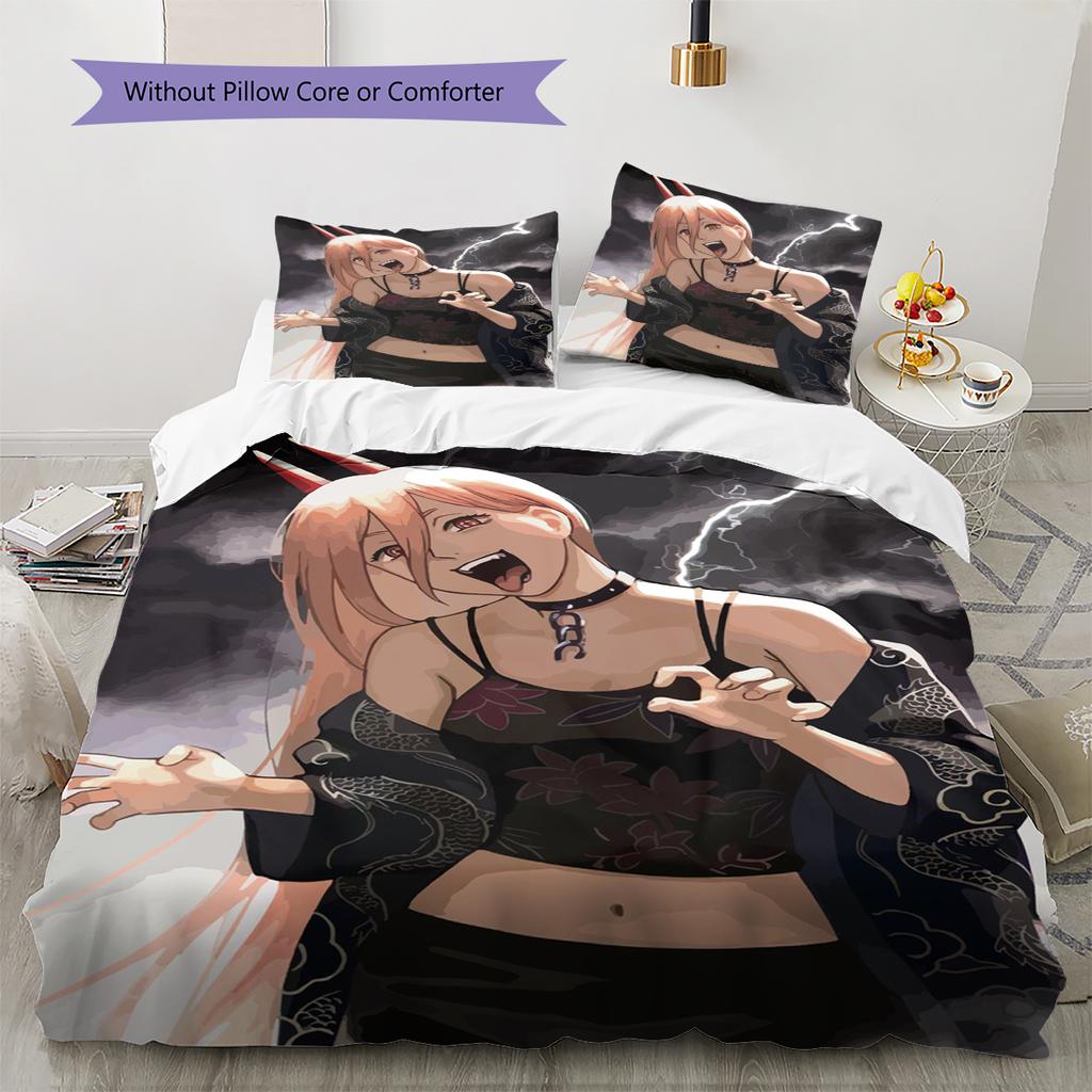 Set Copripiumino Trapuntato con Fantasia Cartone Animato Federa Decorazione per la Casa Regalo di Compleanno (1 * copripiumino + 2 * federa, senza nucleo)