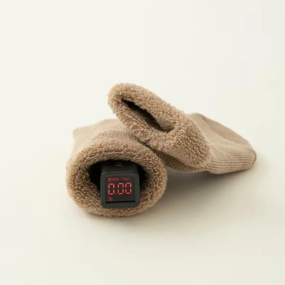Fashion 0-3Year Kids Woolen Socks Winter Thick Warm Velvet Lining Snow Floor Socks Newborn Footwear Looped Children Stockings