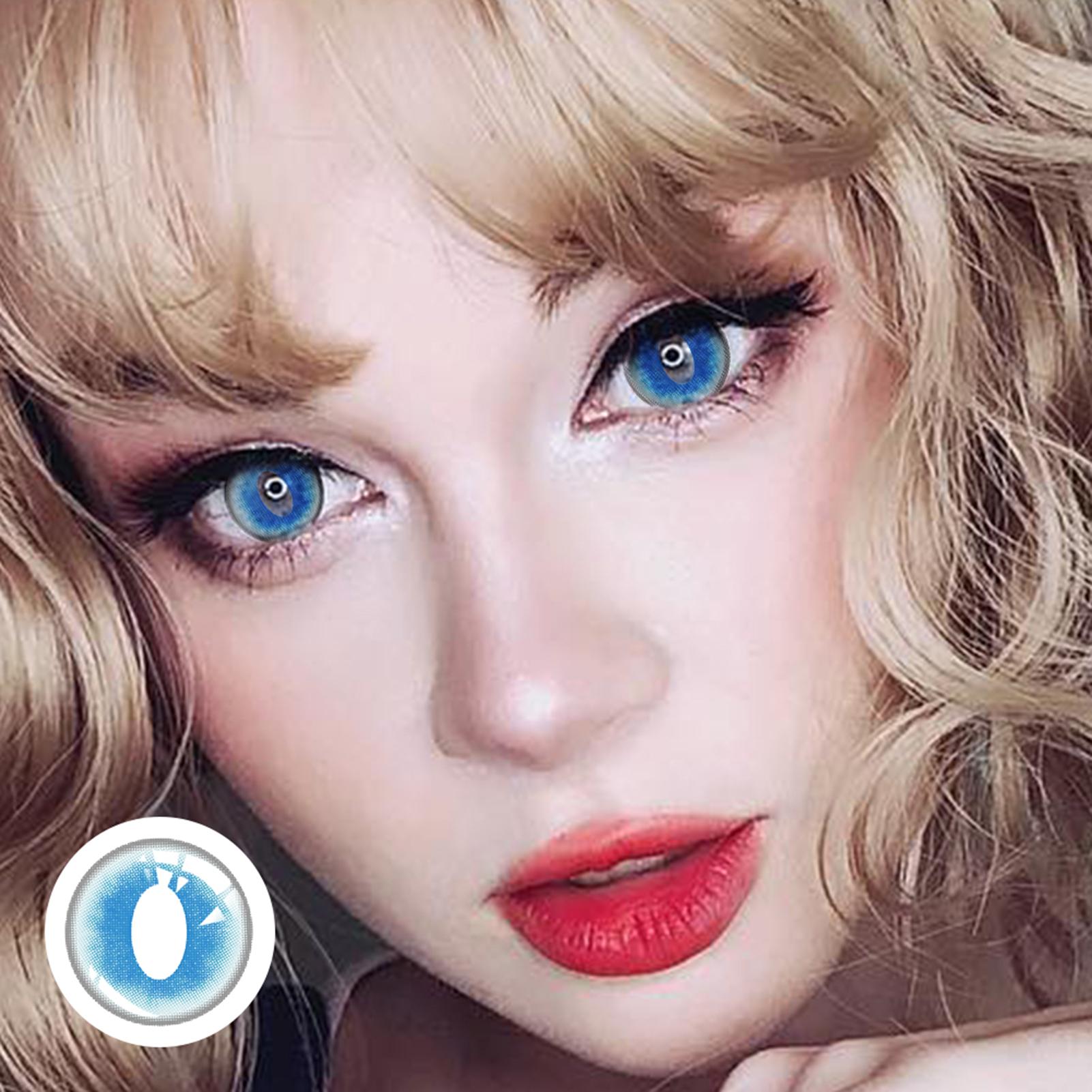 

Цветные линзы для вечеринок, сумасшедший цвет, увеличивают, украшают естественный вид, красочный макияж глаз RY258PB