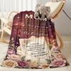 Mother's Day Greeting Card Blanket Suitable for Sofas,travel, Living Rooms Also a Good Gift for Friends and Family Suitable for All Seasons.